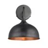 Chelsea Dome Wall Light - 8 Inch - Pewter & Copper -Lumi Home Shop 8 Inch WallLight Pewter Copper Industville Lighting Dome PewterHolder Chelsea CH DWL8 CP PH