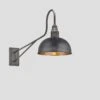 Long Arm Dome Wall Light - 8 Inch - Pewter & Copper -Lumi Home Shop 8 Inch WallLight Pewter Copper Industville Lighting Dome PewterHolder LongArm LA DWL8 CP PH