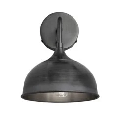Chelsea Dome Wall Light - 8 Inch - Pewter