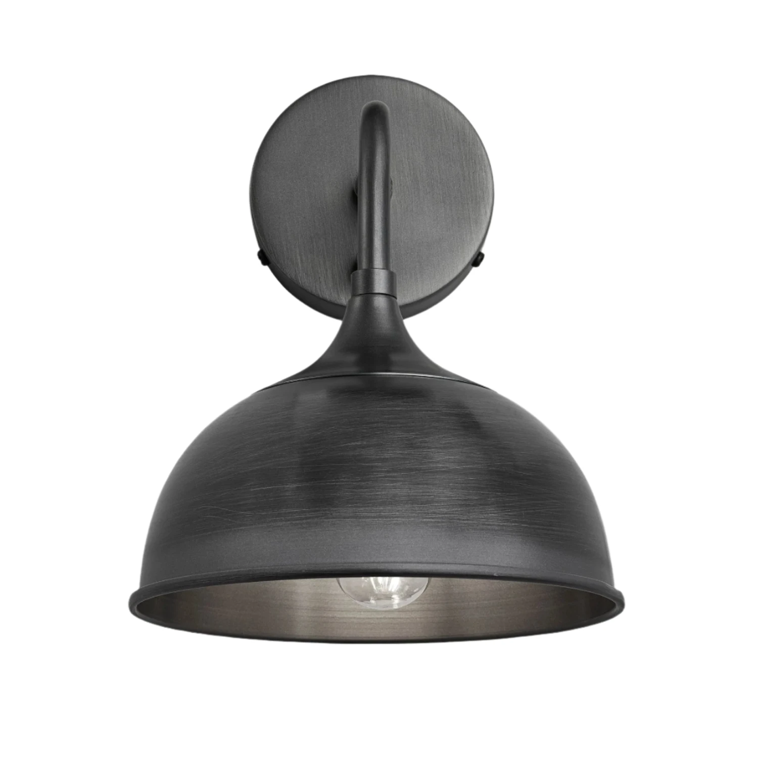 Chelsea Dome Wall Light - 8 Inch - Pewter 3 Chelsea Dome Wall Light - 8 Inch - Pewter