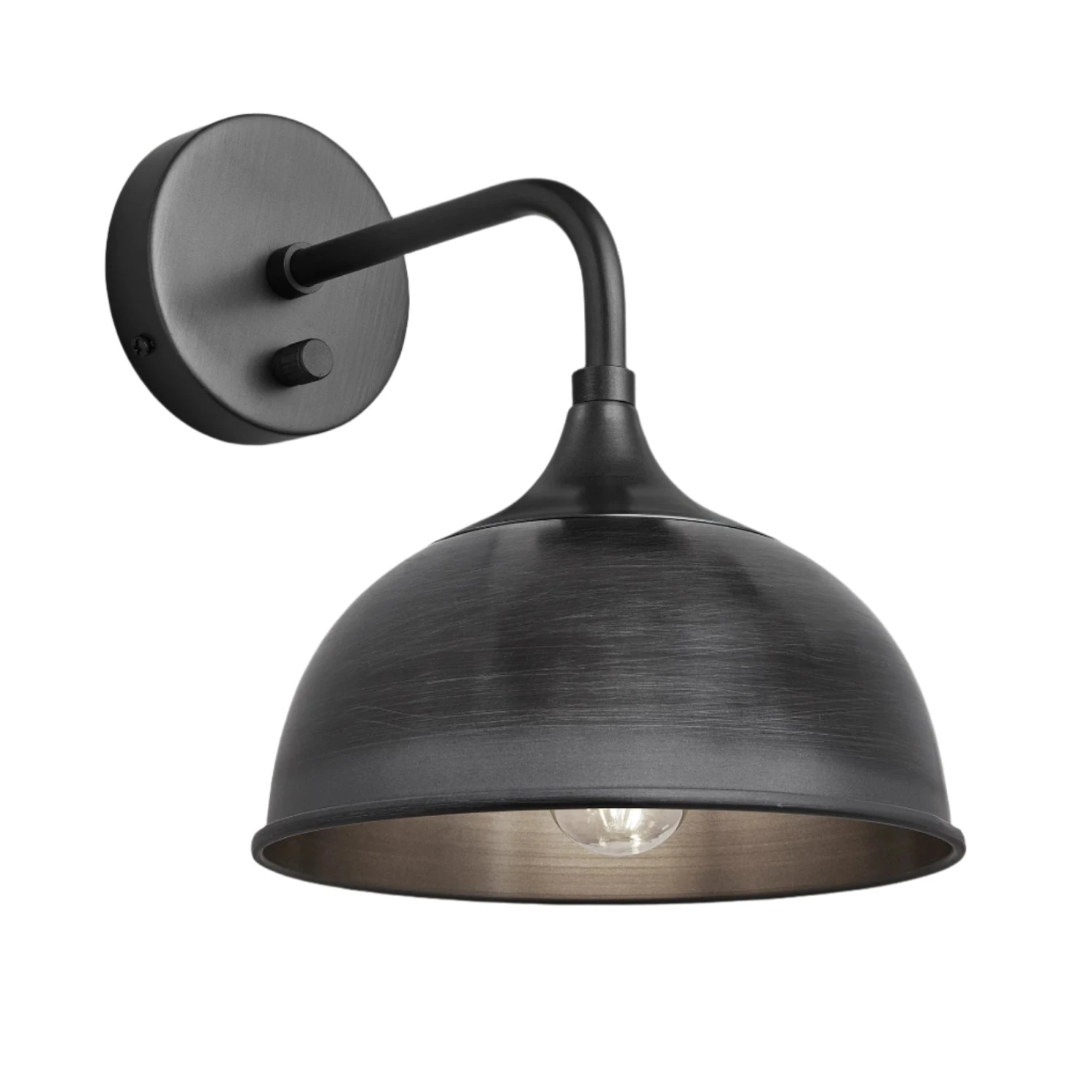 Chelsea Dome Wall Light - 8 Inch - Pewter 4 Chelsea Dome Wall Light - 8 Inch - Pewter - Image 2