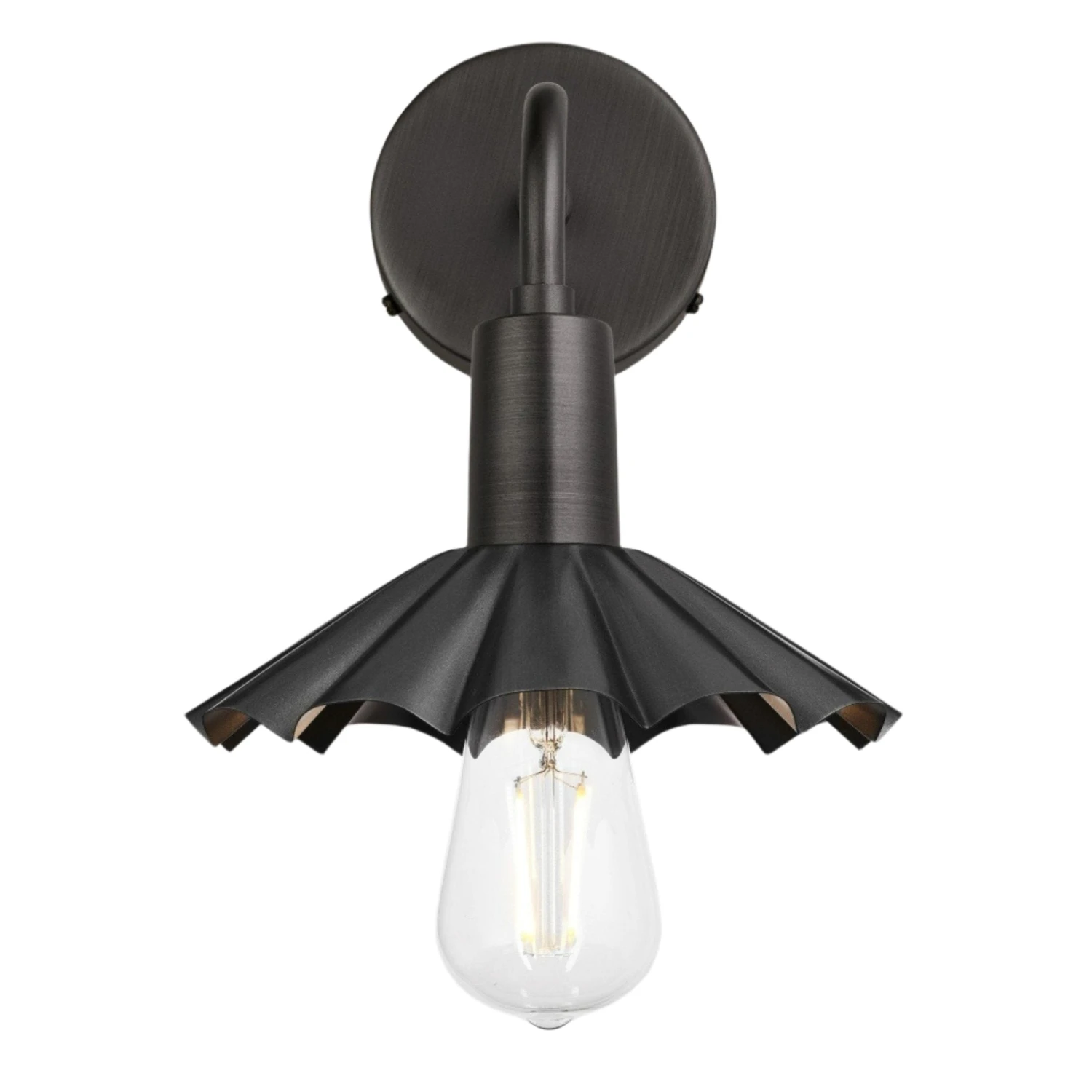 Sleek Umbrella Wall Light - 8 Inch - Pewter 7 Sleek Umbrella Wall Light - 8 Inch - Pewter - Image 5