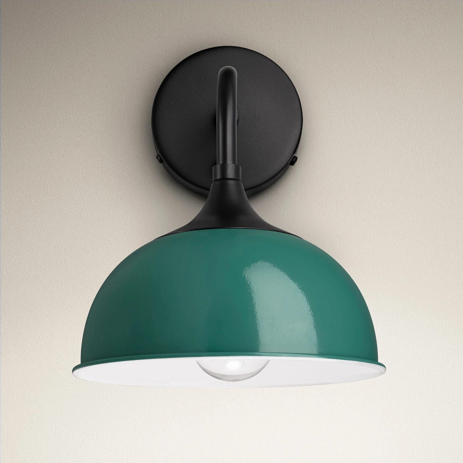 Chelsea Dome Wall Light - 8 Inch - Turquoise 4 Chelsea Dome Wall Light - 8 Inch - Turquoise - Image 2