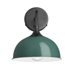 Chelsea Dome Wall Light - 8 Inch - Turquoise 11 Chelsea Dome Wall Light - 8 Inch - Turquoise -Lumi Home Shop 8 Inch WallLight Turquoise Industville Lighting Dome PewterHolder Chelsea CH DWL8 T PH front