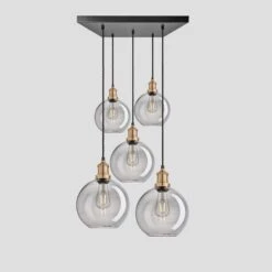 Front Page -Lumi Home Shop 9 Inch Pendant Glass Industville Lighting Globe BrassHolder Brooklyn BR TGL GL9 5WSQCL SG BH