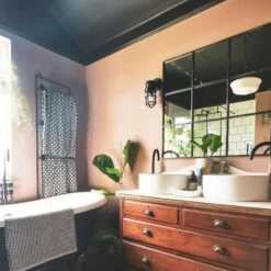 Bulkhead Outdoor & Bathroom Sconce Wall Light - 12 Inch - Black -Lumi Home Shop BK IP65 SWL12 BKLRINDUSTVILLEBATHROOMPINKBATHPLANTS albertandmoo