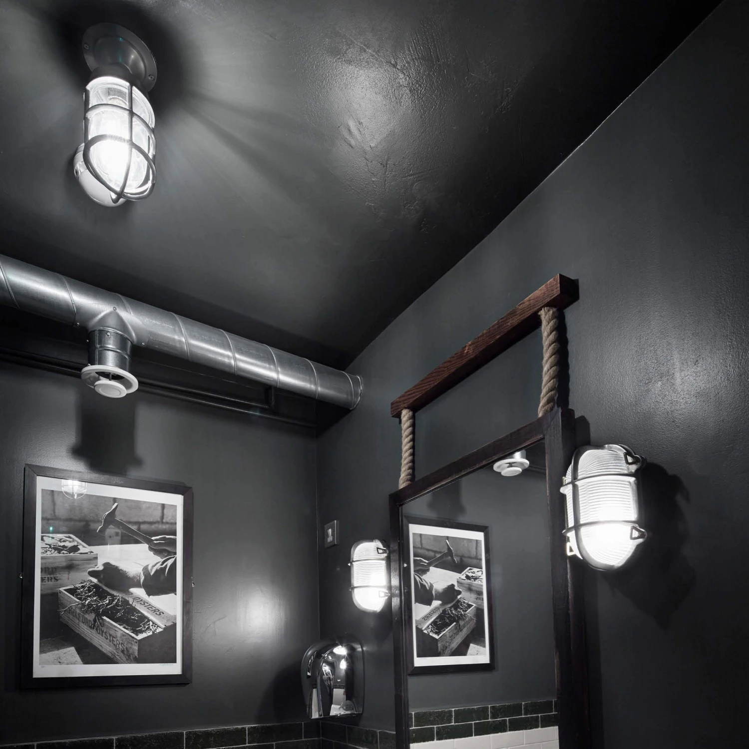 Bulkhead Outdoor & Bathroom Marine Flush Mount - 4 Inch - Gunmetal 5 Bulkhead Outdoor & Bathroom Marine Flush Mount - 4 Inch - Gunmetal - Image 3