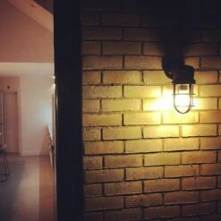 Bulkhead Outdoor & Bathroom Sconce Wall Light - 12 Inch - Black -Lumi Home Shop BK SWL Industville RESIDENTIAL KITCHEN OUTDOOR KerstieWashtel kerstw2017