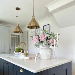 Brooklyn Cone Pendant - 12 Inch - Brass 18 Brooklyn Cone Pendant - 12 Inch - Brass -Lumi Home Shop BR CP12 B BH KITCHEN BLUE WHITE my.millennium.maison 1 1