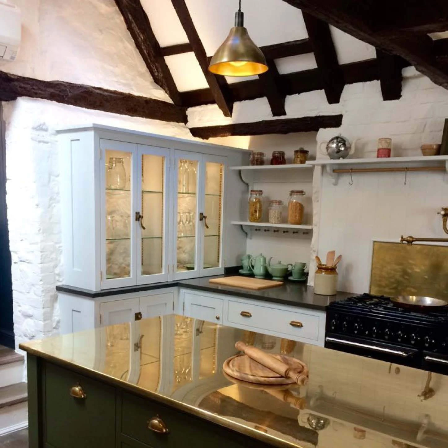 Sleek Cone Pendant - 12 Inch - Brass 7 Sleek Cone Pendant - 12 Inch - Brass - Image 5