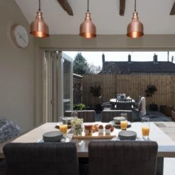 Brooklyn Cone Pendant - 7 Inch - Copper -Lumi Home Shop BR CP7 C CH Industville B2Coutsidegardendiningmorningbreakfast Holiday south creake