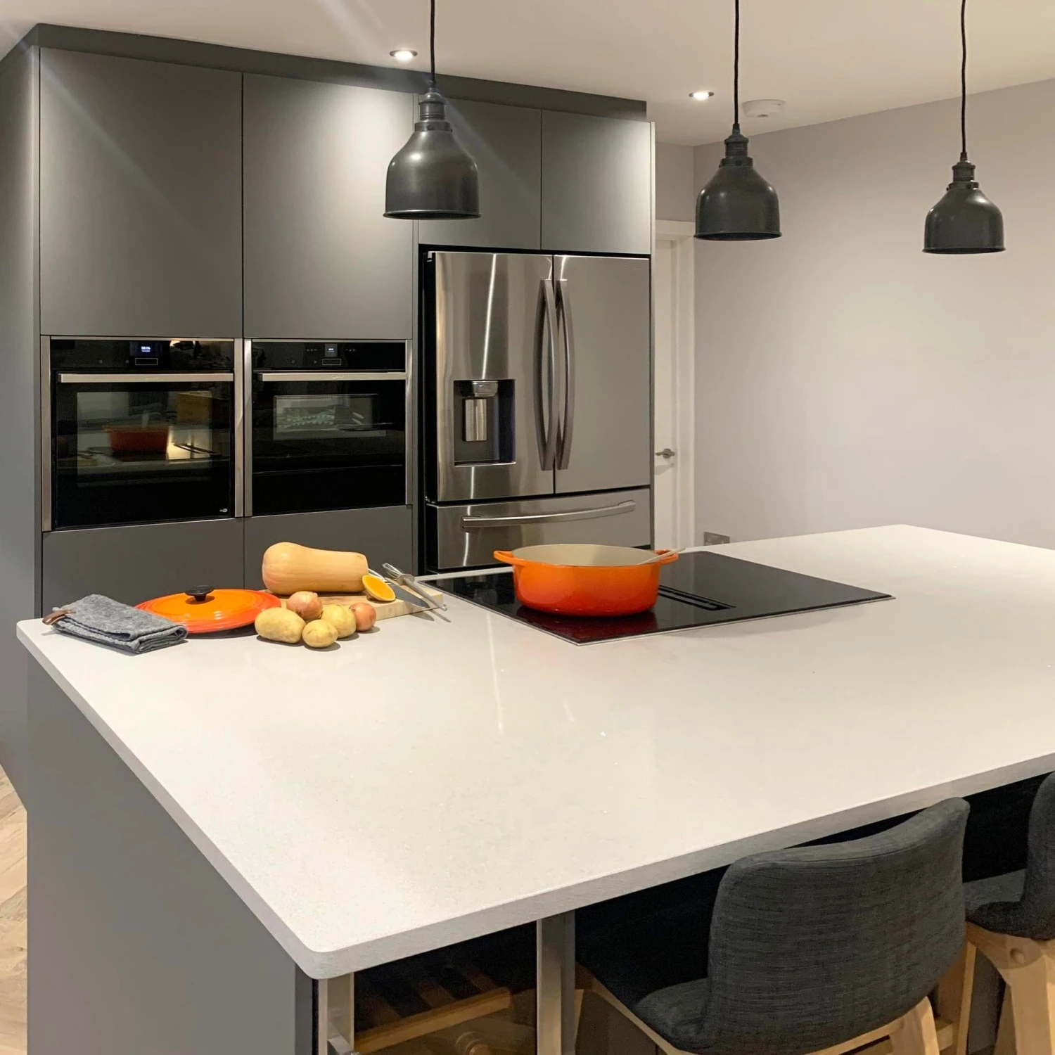 Brooklyn Cone Pendant - 7 Inch - Pewter 7 Brooklyn Cone Pendant - 7 Inch - Pewter - Image 5