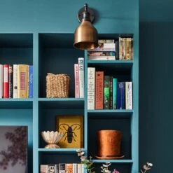 Brooklyn Cone Wall Light - 7 Inch - Brass 24 Brooklyn Cone Wall Light - 7 Inch - Brass -Lumi Home Shop BR CWL7 B PH INDUSTVILLE B2C LIVING ROOM BLUE foxglove.house 4 1