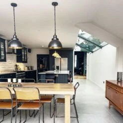 Brooklyn Dome Pendant - 13 Inch - Pewter & Brass - Pre-order - Expected W/c 13th Of May -Lumi Home Shop BR DP13 BP PCNINDUSTVILLEB2CKITCHEN hereisonethreefour