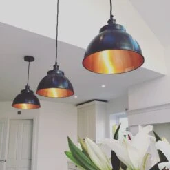 Brooklyn Dome Pendant - 13 Inch - Pewter & Copper 14 Brooklyn Dome Pendant - 13 Inch - Pewter & Copper -Lumi Home Shop BR DP13 CP PH Industville RESIDENTIAL KITCHEN KerstieWashtell kerstw2017 4