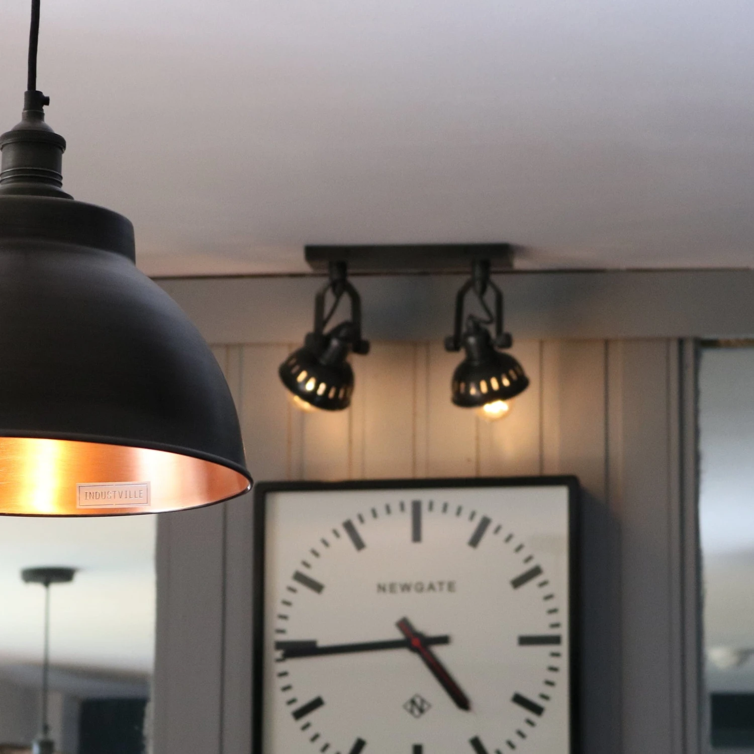 Swivel Spotlight Wall Light - Double - Pewter 6 Swivel Spotlight Wall Light - Double - Pewter - Image 4