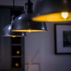 Brooklyn Dome Pendant Light - 8 Inch - Pewter & Brass -Lumi Home Shop BR DP8 Industville RESIDENTIAL KITCHEN credithttpsjamestraceyphotography 2