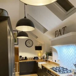 Brooklyn Giant Dome Pendant - 24 Inch - Pewter 11 Brooklyn Giant Dome Pendant - 24 Inch - Pewter -Lumi Home Shop BR GDP24 P PCN INDUSTVILLE B2C KITCHEN RebeccaLewis 2