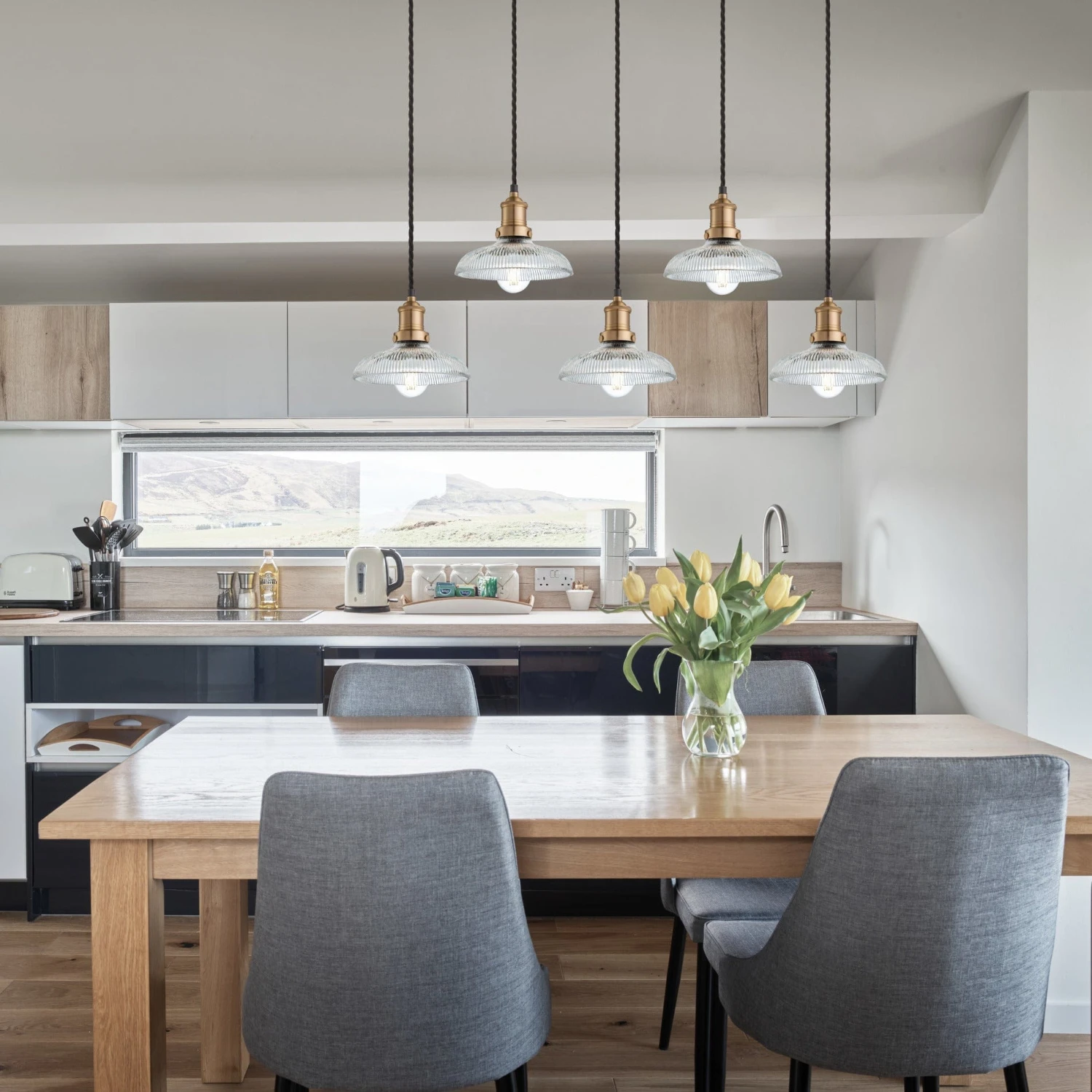 Brooklyn Glass Dome 5 Wire Cluster Lights - 8 Inch 5 Brooklyn Glass Dome 5 Wire Cluster Lights - 8 Inch - Image 3