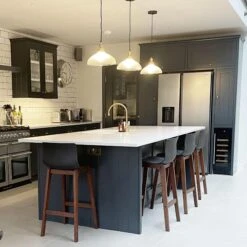 Brooklyn Glass Dome Pendant Light - 12 Inch 25 Brooklyn Glass Dome Pendant Light - 12 Inch -Lumi Home Shop BR GLDP12 BHINDUSTVILLEB2CKITCHEN hereisonethreefour 3