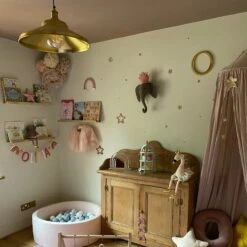 Brooklyn Giant Step Pendant - 18 Inch - Brass -Lumi Home Shop BR GSP18 B BHLRINDUSTVILLEB2CBEDROOMKIDSTODDLERSROOMNURSERYPINKPASTELKIDSTODDLERSROOMNURSERYPINKPASTELAmeliajordanlifestyle