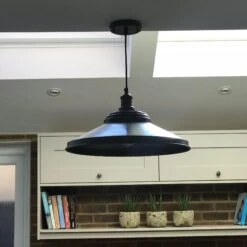 Brooklyn Giant Step Pendant - 18 Inch - Pewter -Lumi Home Shop BR GSP18 P PH RESIDENTIAL KITCHEN patricialittle