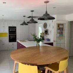 Brooklyn Giant Step Pendant - 18 Inch - Pewter -Lumi Home Shop BR GSP18 Industville RESIDENTIAL KITCHEN NicandTomHutchings 2