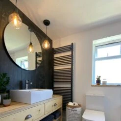 Brooklyn Outdoor & Bathroom Globe Pendant Light - Pewter -Lumi Home Shop BR IP65 P PH PR GLGLRINDUSTVILLEB2CBathroom jessika world