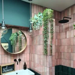 Brooklyn Outdoor & Bathroom Globe Pendant Light - Pewter -Lumi Home Shop BR IP65 P PH PR GLG LR INDUSTVILLE B2C BATHROOM PINK GREEN PLANTS SHOWER MIRROR TILES upstyleyourhome