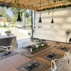 Brooklyn Outdoor & Bathroom Globe Pendant Light - Pewter -Lumi Home Shop BR IP65 P PH PR GLG LR INDUSTVILLE B2C OUTDOOR CHAIR TABLE BRICKS PLANTS life.at .the 2