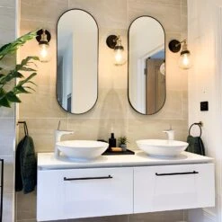 Brooklyn Outdoor & Bathroom Globe Wall Light - Brass 27 Brooklyn Outdoor & Bathroom Globe Wall Light - Brass -Lumi Home Shop BR IP65 WL BH PR GLG LR INDUSTVILLE B2C BATHROOM SINK MIRROR PLANT tacklethechaos 1