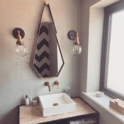 Brooklyn Outdoor & Bathroom Globe Wall Light - Copper 16 Brooklyn Outdoor & Bathroom Globe Wall Light - Copper -Lumi Home Shop BR IP65 WL CH CR GLGLRINDUSTVILLEB2CBATHROOM interiors fangirl