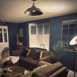 Brooklyn Step Flush Mount - 16 Inch - Pewter -Lumi Home Shop BR SFM16 P CH CGINDUSTVILLEB2CLIVINGROOM theindustrialcat 1