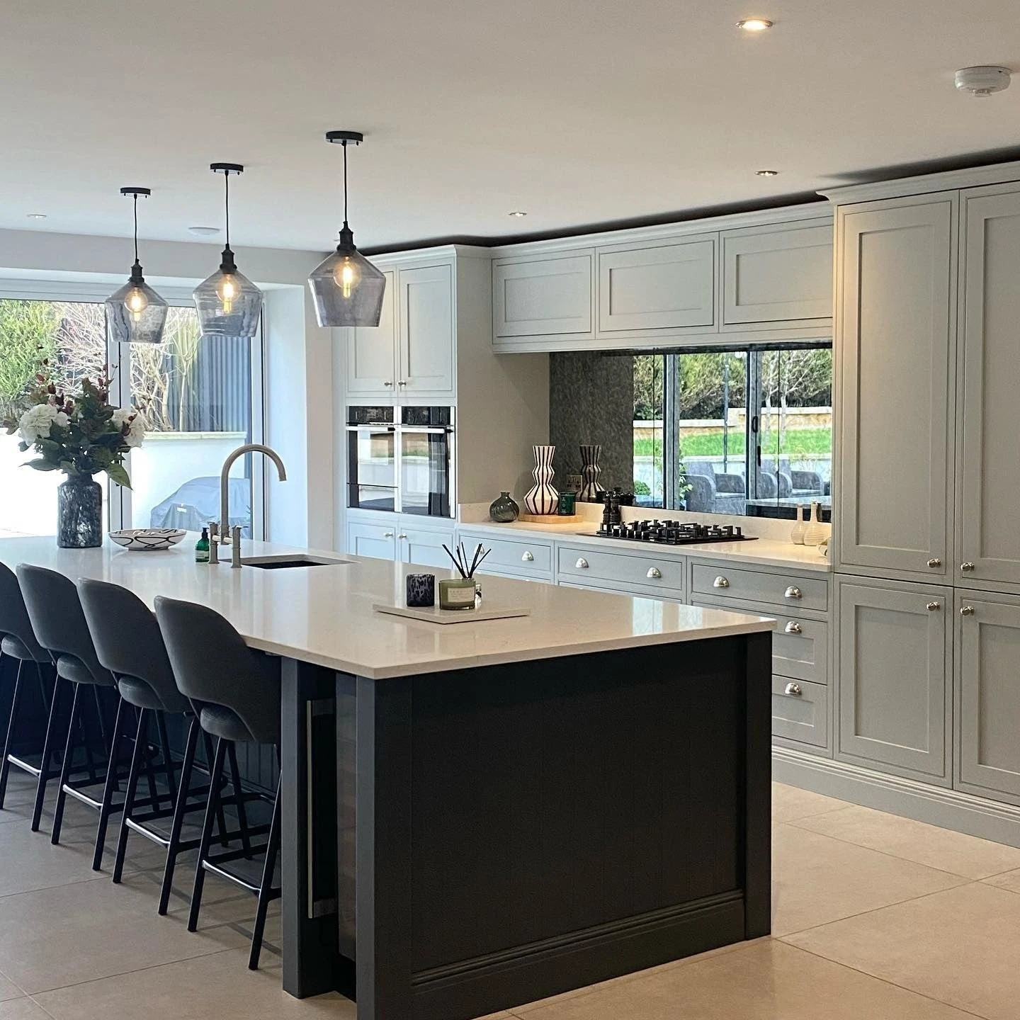 Brooklyn Tinted Glass Schoolhouse Pendant - 10 Inch - Smoke Grey 9 Brooklyn Tinted Glass Schoolhouse Pendant - 10 Inch - Smoke Grey - Image 7