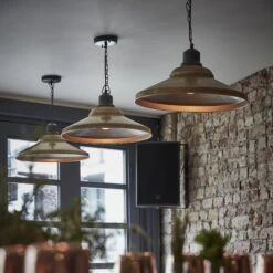 Brooklyn Giant Step Pendant - 18 Inch - Brass -Lumi Home Shop Brick Liquor 34