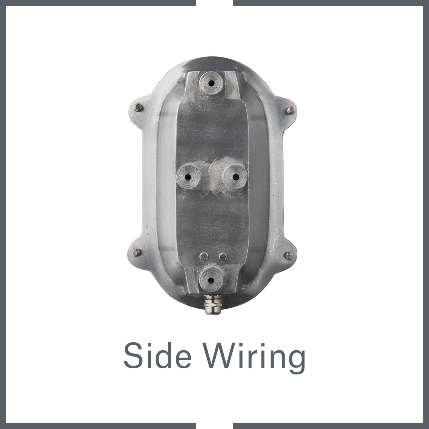 Bulkhead Outdoor & Bathroom Oval Light - 6 Inch - Gunmetal 6 Bulkhead Outdoor & Bathroom Oval Light - 6 Inch - Gunmetal - Image 4