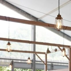 Orlando Wire Cage Pendant - 4 Inch - Brass -Lumi Home Shop Clerkenwell HR 025