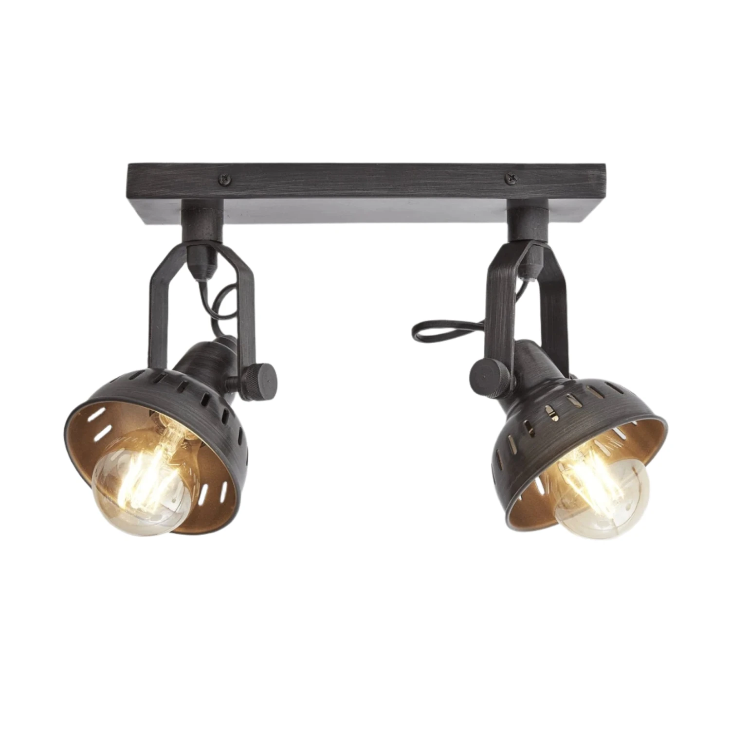 Swivel Spotlight Flush Mount - Double - Pewter 3 Swivel Spotlight Flush Mount - Double - Pewter