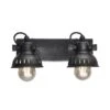 Swivel Spotlight Wall Light - Double - Pewter -Lumi Home Shop Double Inch WallLight Pewter Industville Lighting Spotlight PewterHolder Swivel SW SFM D P v3