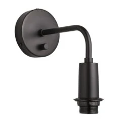 Sleek Opal Glass Schoolhouse Wall Light - 5.5 Inch -Lumi Home Shop ESE27 Holder Black Industville Lighting Wall Sleek SL WL BK 77da01f8 ab97 44c1 9d7d bd324558bd64