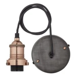 Brooklyn Opal Glass Globe Pendant Light - 7 Inch -Lumi Home Shop ESE27 Holder Copper Industville Lighting CordSet FabricFlex Brooklyn BR CS C 1ceb70dc b350 43b3 b683 74f33fe33d4a