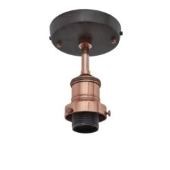 Brooklyn Opal Glass Dome Flush Mount Light - 8 Inch 14 Brooklyn Opal Glass Dome Flush Mount Light - 8 Inch -Lumi Home Shop ESE27 Holder Copper Industville Lighting FlushMount Brooklyn BR FM C 98a1c898 ec08 4235 b3aa c5a3ec5583ee
