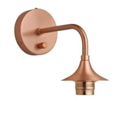 Chelsea Opal Glass Dome Wall Light - 8 Inch 25 Chelsea Opal Glass Dome Wall Light - 8 Inch -Lumi Home Shop ESE27 Holder Copper Industville Lighting Wall Chelsea CH WL C Angled e0c6352e a82c 4919 80de e2abcdc8a474