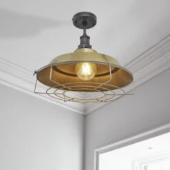 Brooklyn Step Flush Mount - 16 Inch - Brass - Pre-order - Expected W/c 13th Of May -Lumi Home Shop Flush Mount Step Brass