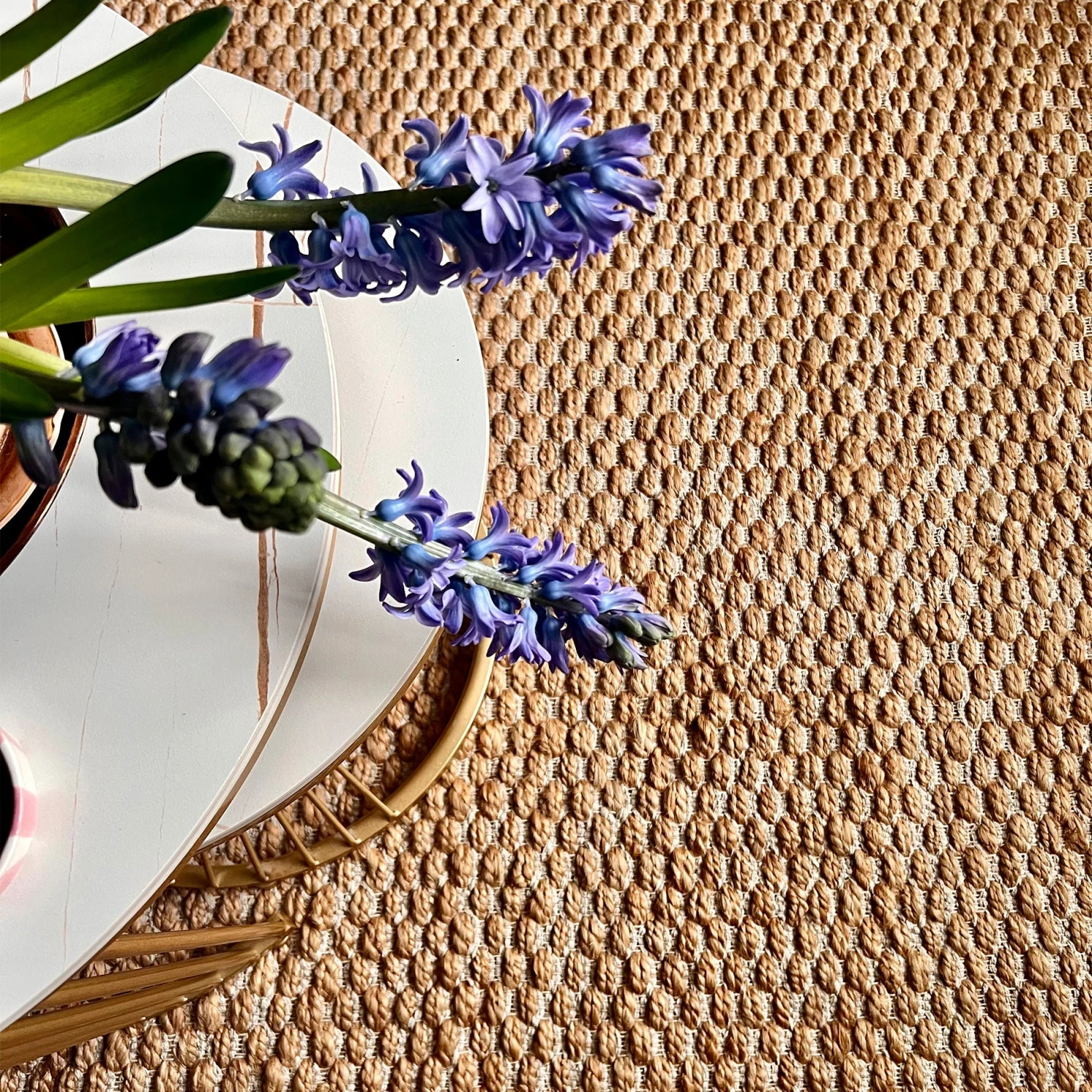 Hale Hand Woven Jute Rug - Natural & Cream 9 Hale Hand Woven Jute Rug - Natural & Cream - Image 8