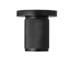 Knurled Edison Spotlight - Black 9 Knurled Edison Spotlight - Black -Lumi Home Shop Holder Black Industville Lighting Spotlight FabricFlex Knurled KN ESP BK