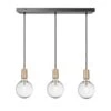 Sleek Edison Cluster Lights - 3 Wire - Brass 1 Sleek Edison Cluster Lights - 3 Wire - Brass -Lumi Home Shop Holder Brass Industville Lighting 3Wire FabricFlex Sleek SL E 3WCL B