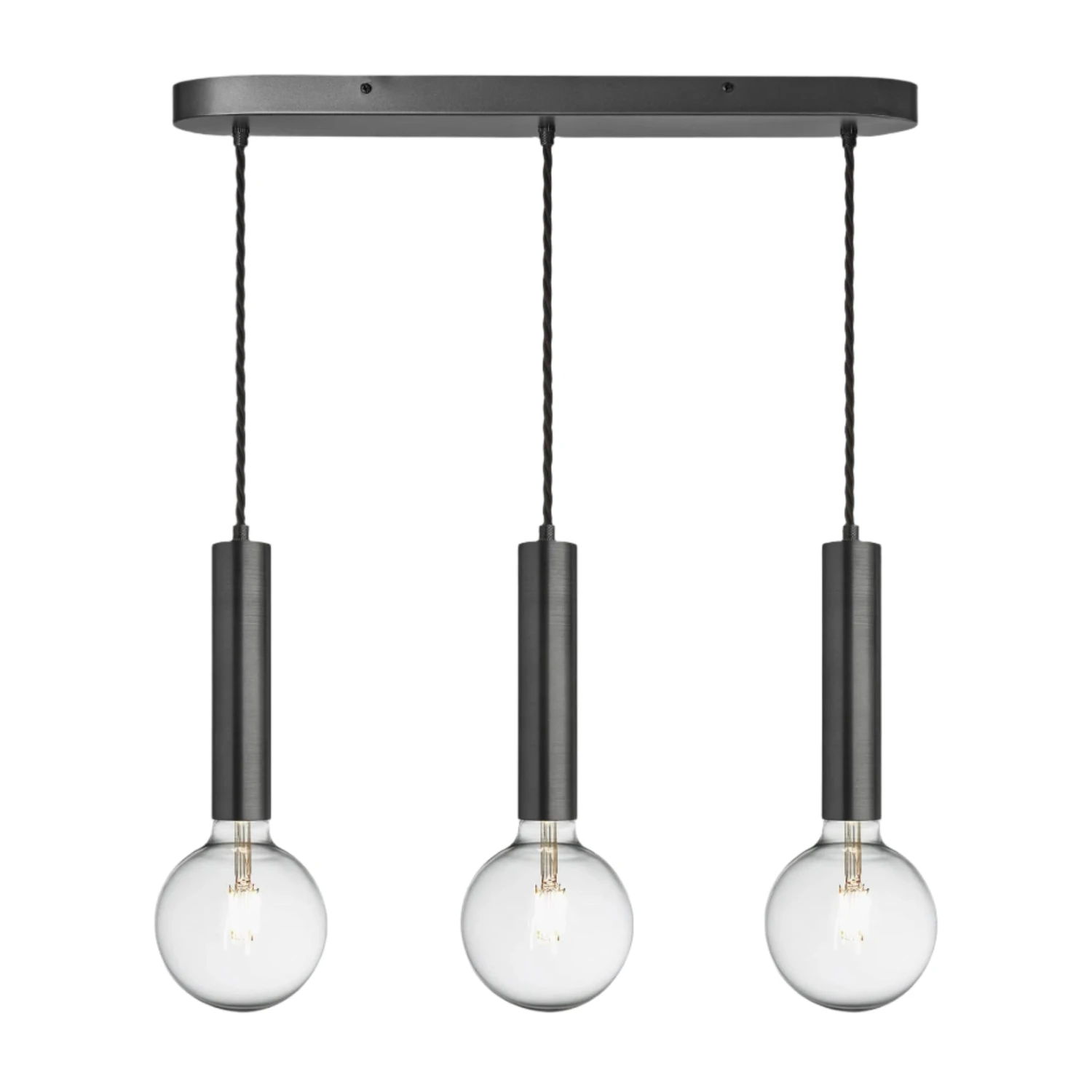 Sleek Cylinder 3 Wire Cluster Lights - Pewter 4 Sleek Cylinder 3 Wire Cluster Lights - Pewter - Image 2