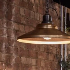 Brooklyn Giant Step Pendant - 18 Inch - Brass -Lumi Home Shop Industville 0514 HR 1