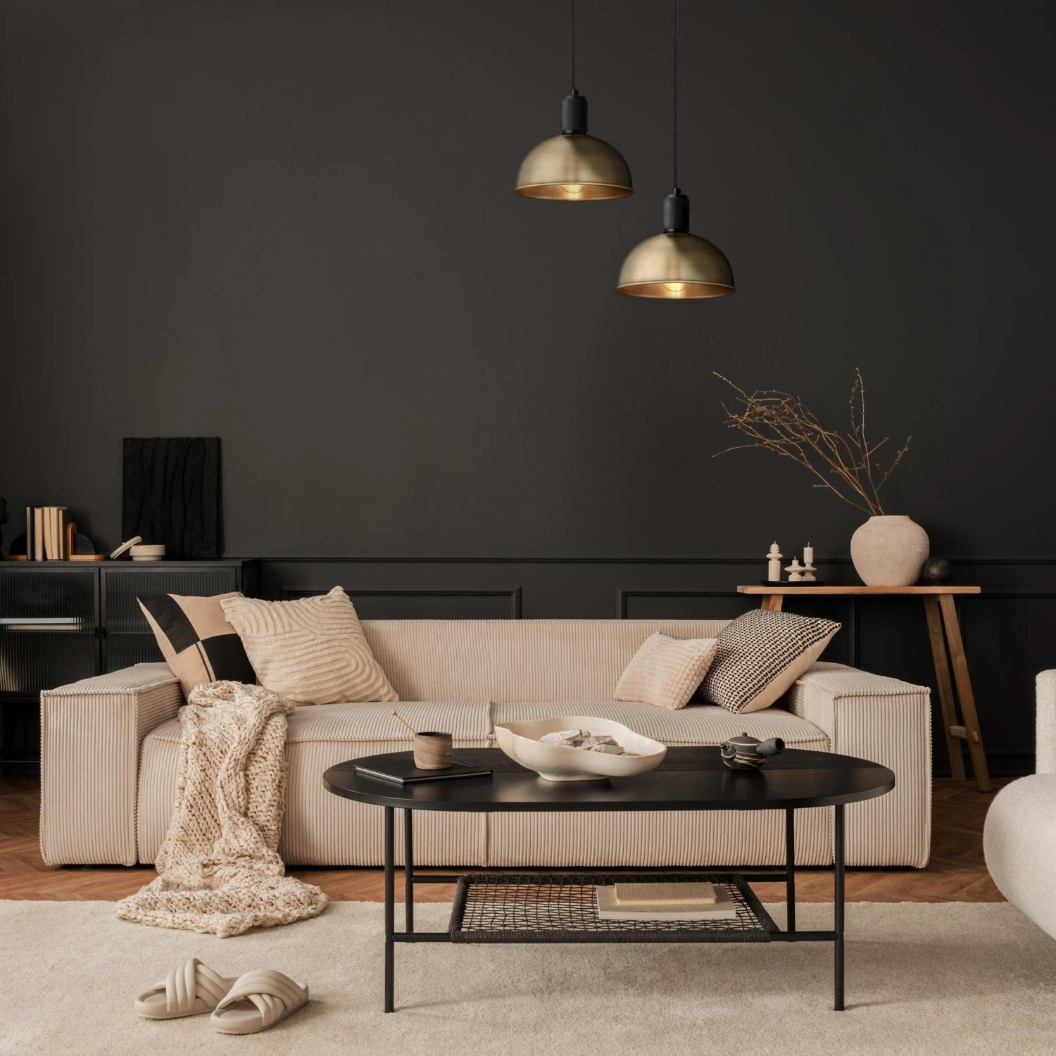 Knurled Dome Pendant Light - 8 Inch - Brass 8 Knurled Dome Pendant Light - 8 Inch - Brass - Image 6